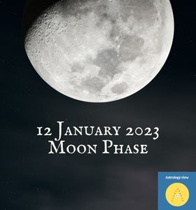 12 January 2023 moon phase