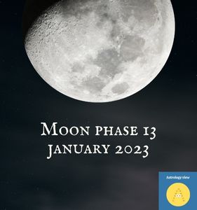 Moon Phase 13 January 2023