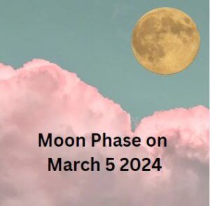 Moon Phase on March 5 2024