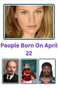 People Born On April 22