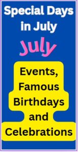 Special Days in July 2025