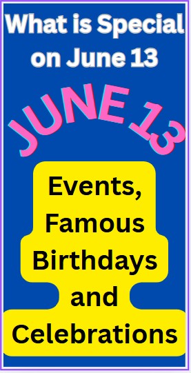 What is Special on July 13